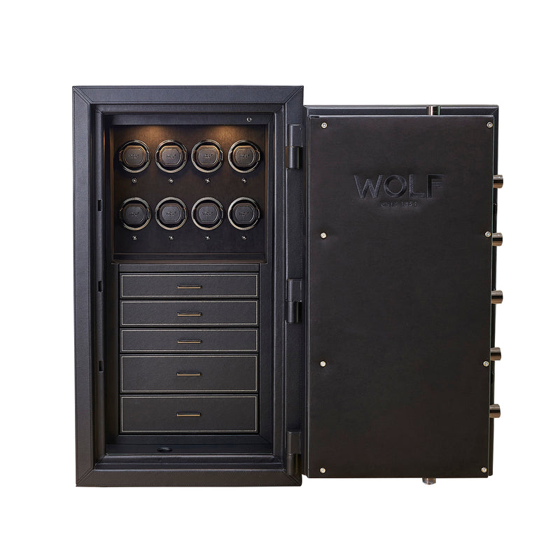 Athos 8 Piece Watch Winder & Jewelry Safe