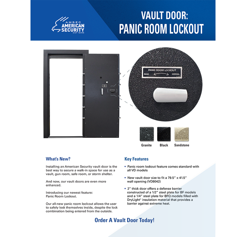 VD8030BFQ Outswing Vault Door