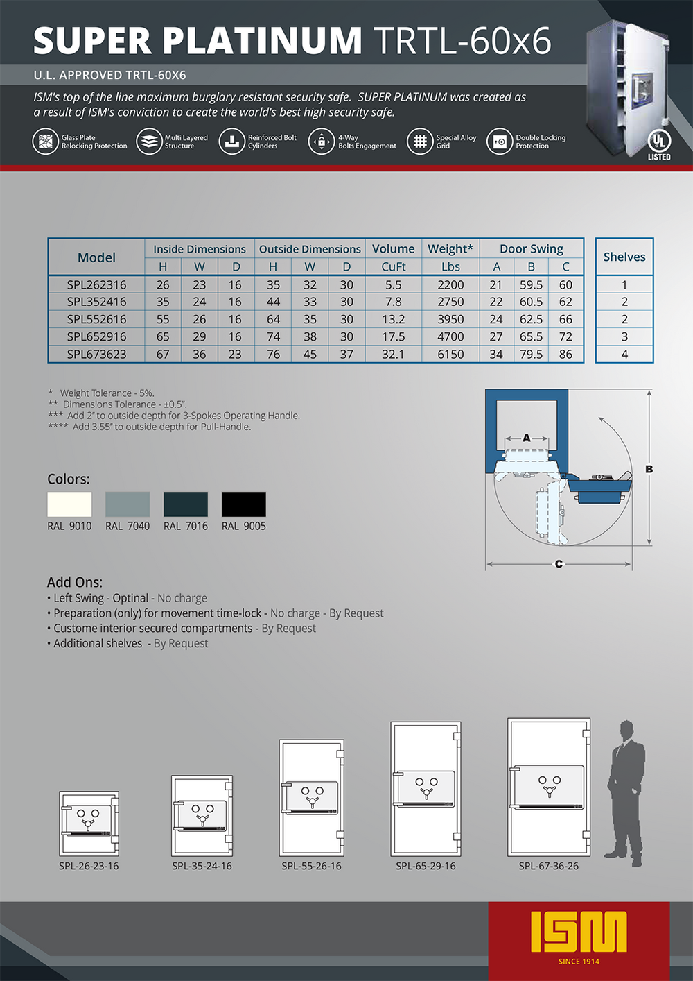 Super Platinum SPL262316 TRTL60x6 | Secure Safe – Platinum